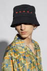 Marni BLACK Bucket hat with logo