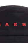 Marni BLACK Bucket hat with logo