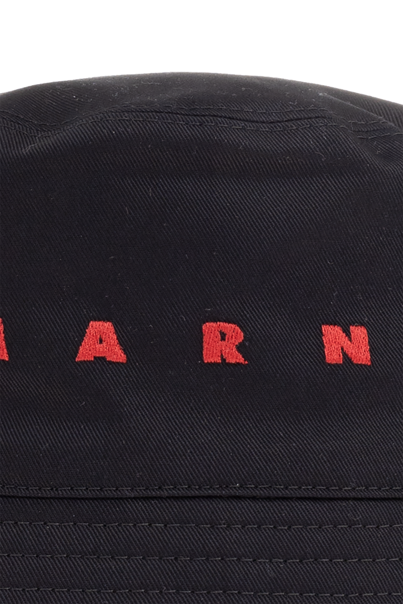 Marni Reclaimed Vintage Inspired Bucket Checked hat met dierenprint