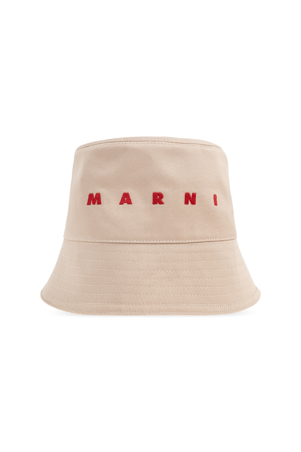 Hat with embroidered logo od Marni