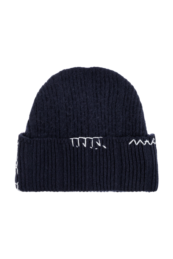 Wool beanie with stitching od Marni