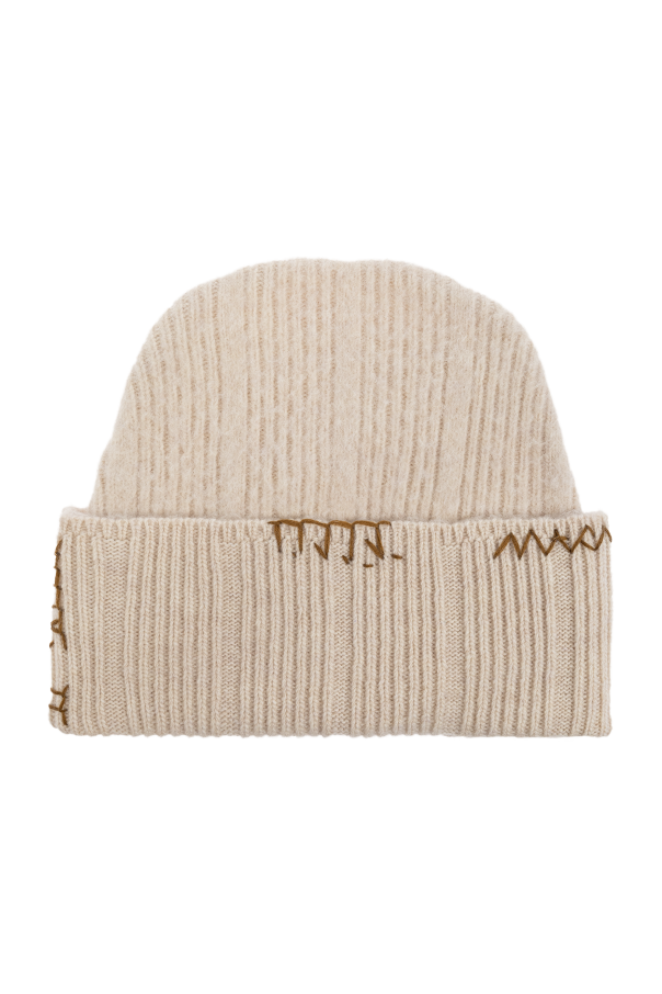 Wool beanie with stitching od Marni