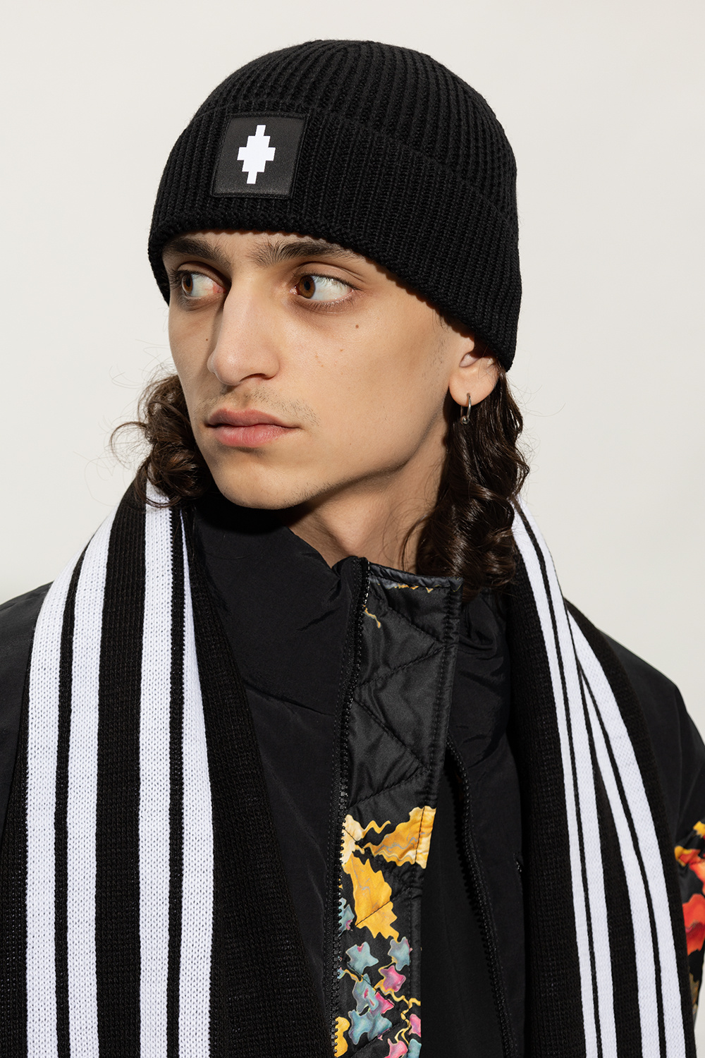 Marcelo Burlon Beanie with logo patch