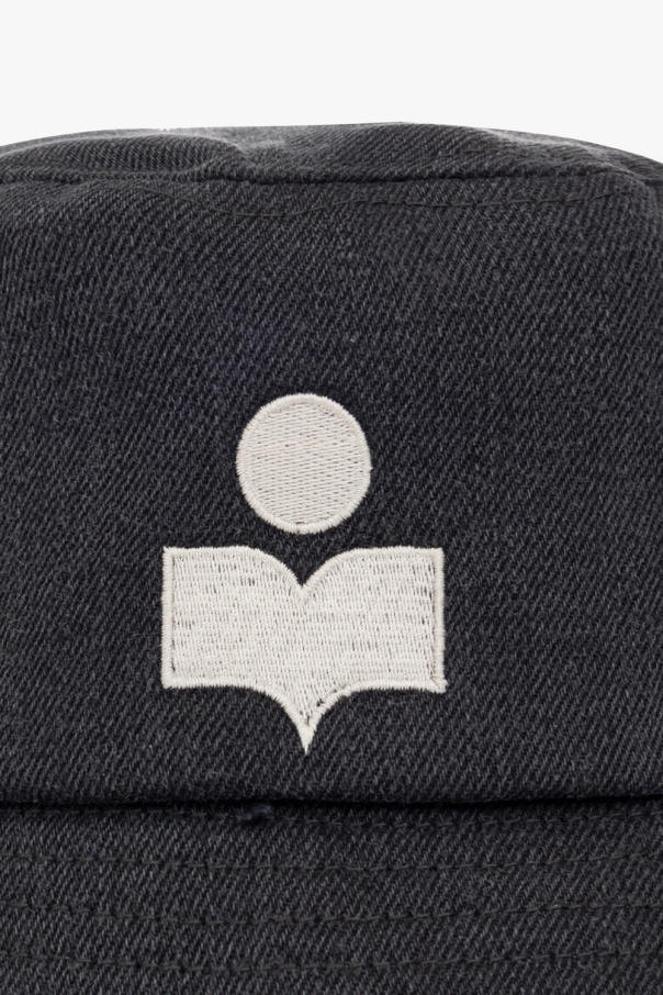 Isabel Marant ‘Haley’ bucket vel hat with logo