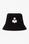 dropped-brim linen hat