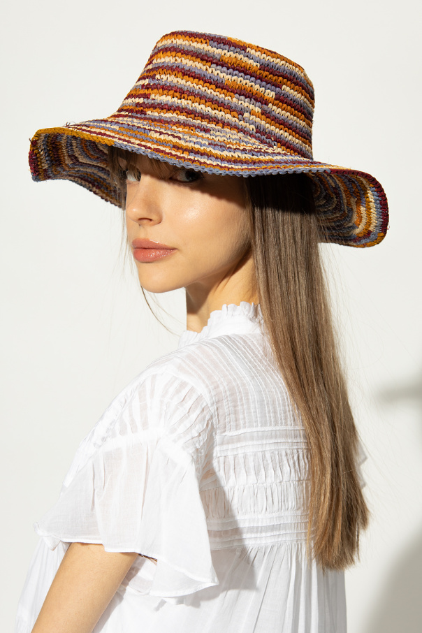 Isabel Marant ‘Tulum’ raffia amp hat