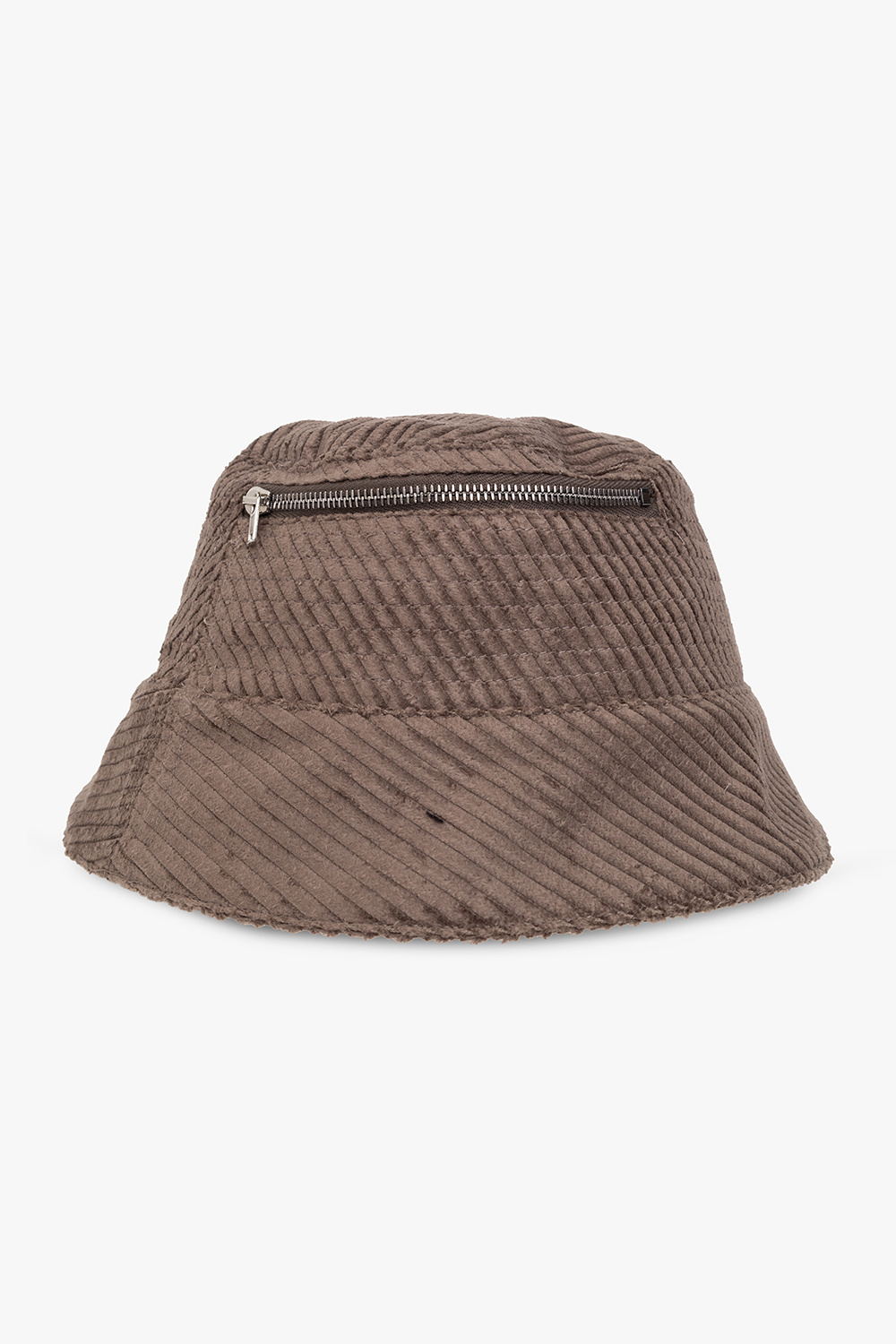 tartan flat-brim cap Orange Corduroy bucket hat