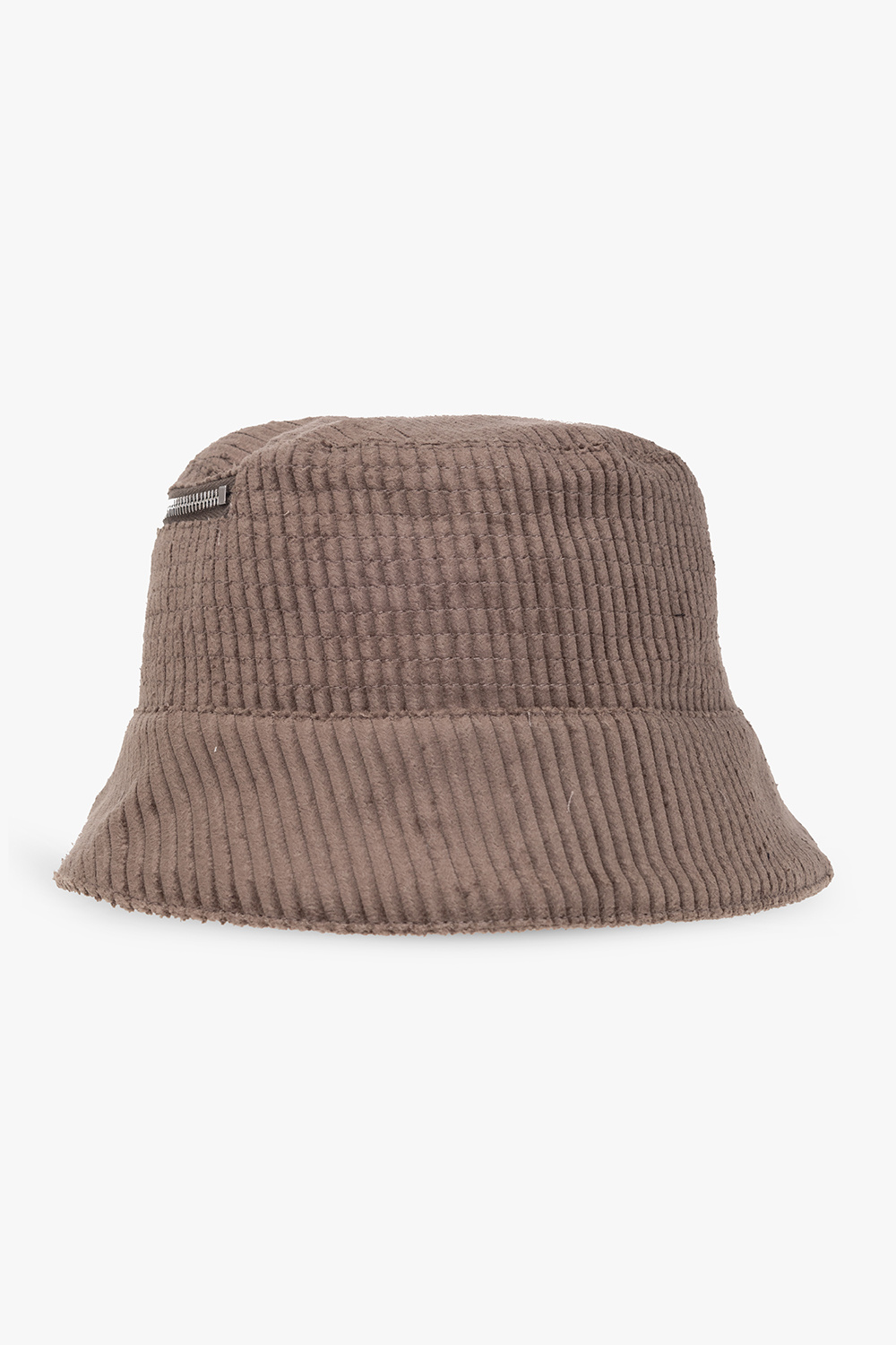 tartan flat-brim cap Orange Corduroy bucket hat