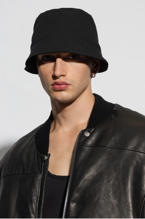 Bucket hat with pocket od Z Zegna lightweight zip-up jacket