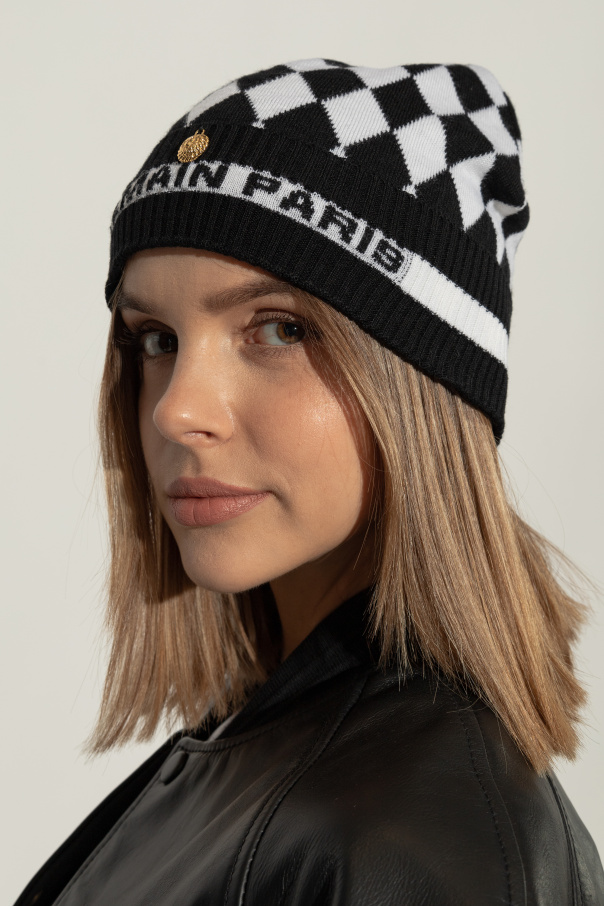 Balmain Wool hat with logo