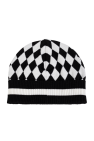 Balmain BLACK Wool hat with logo
