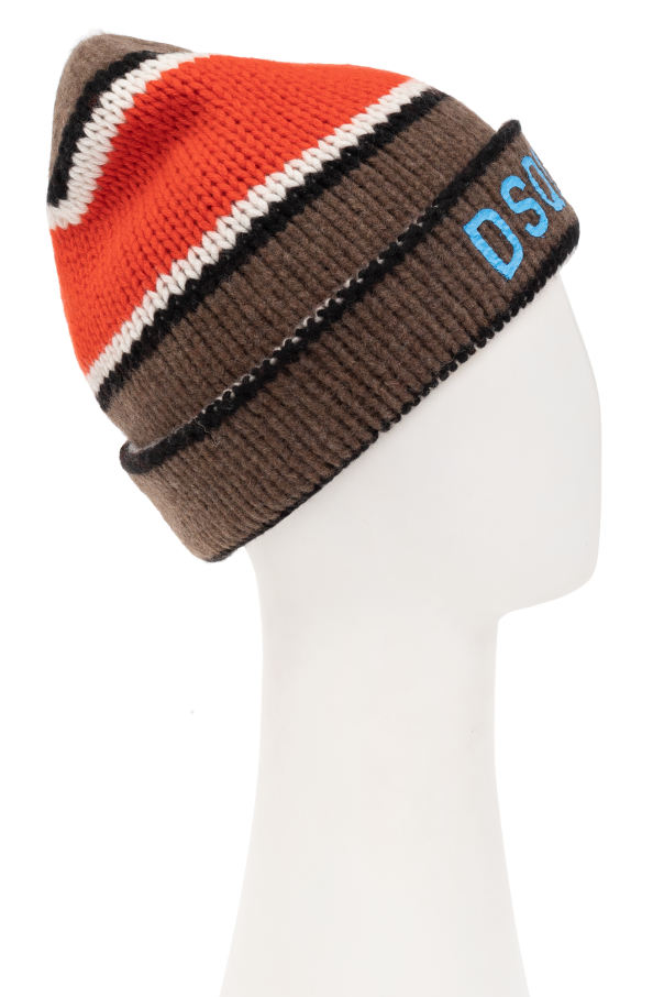 Dsquared2 Kids Wool beanie with logo