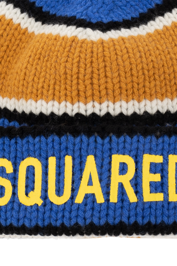Dsquared2 Kids Wool beanie with logo