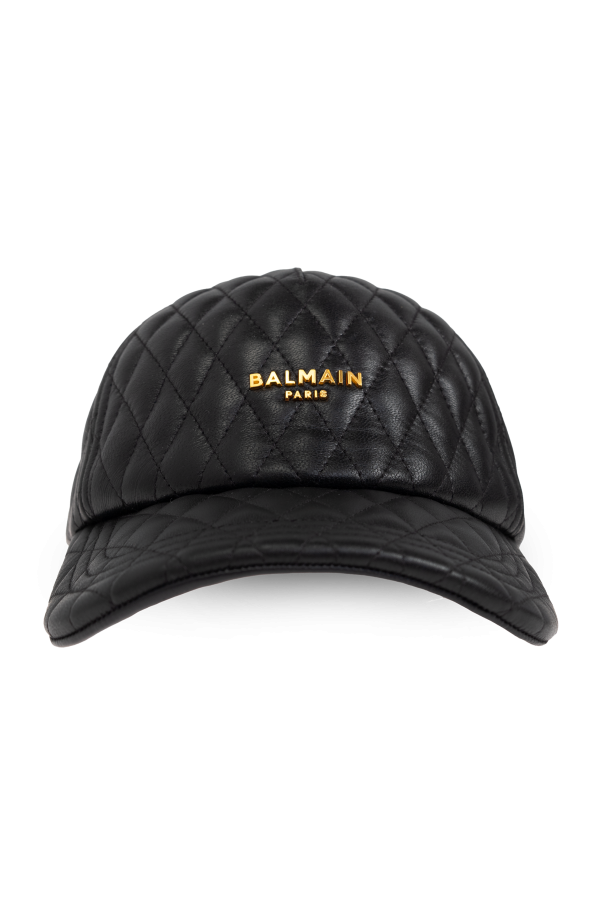 Balmain Leather baseball cap