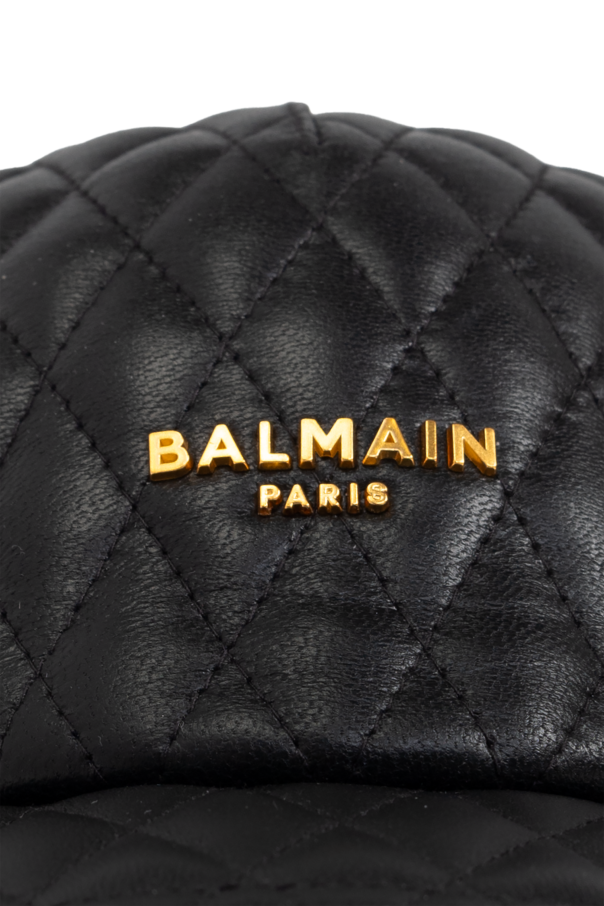 Balmain Leather baseball cap