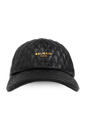 Leather baseball cap