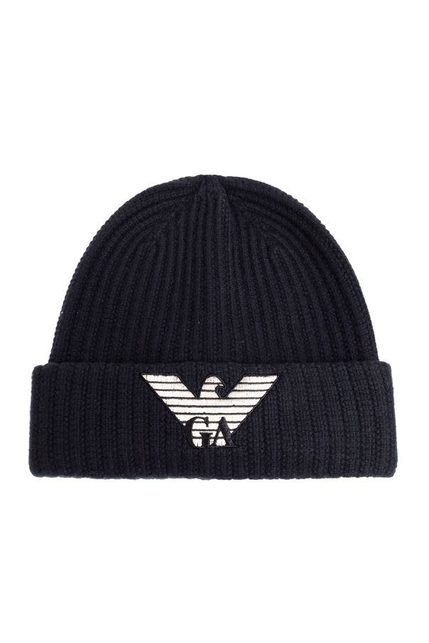 Wool beanie with embroidered logo od Emporio Armani