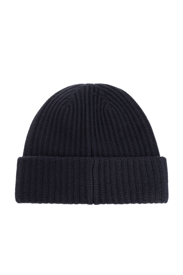 Emporio Armani Wool beanie with embroidered logo