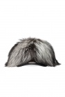 Moncler BLACK Fur baseball cap