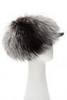 Moncler BLACK Fur baseball cap