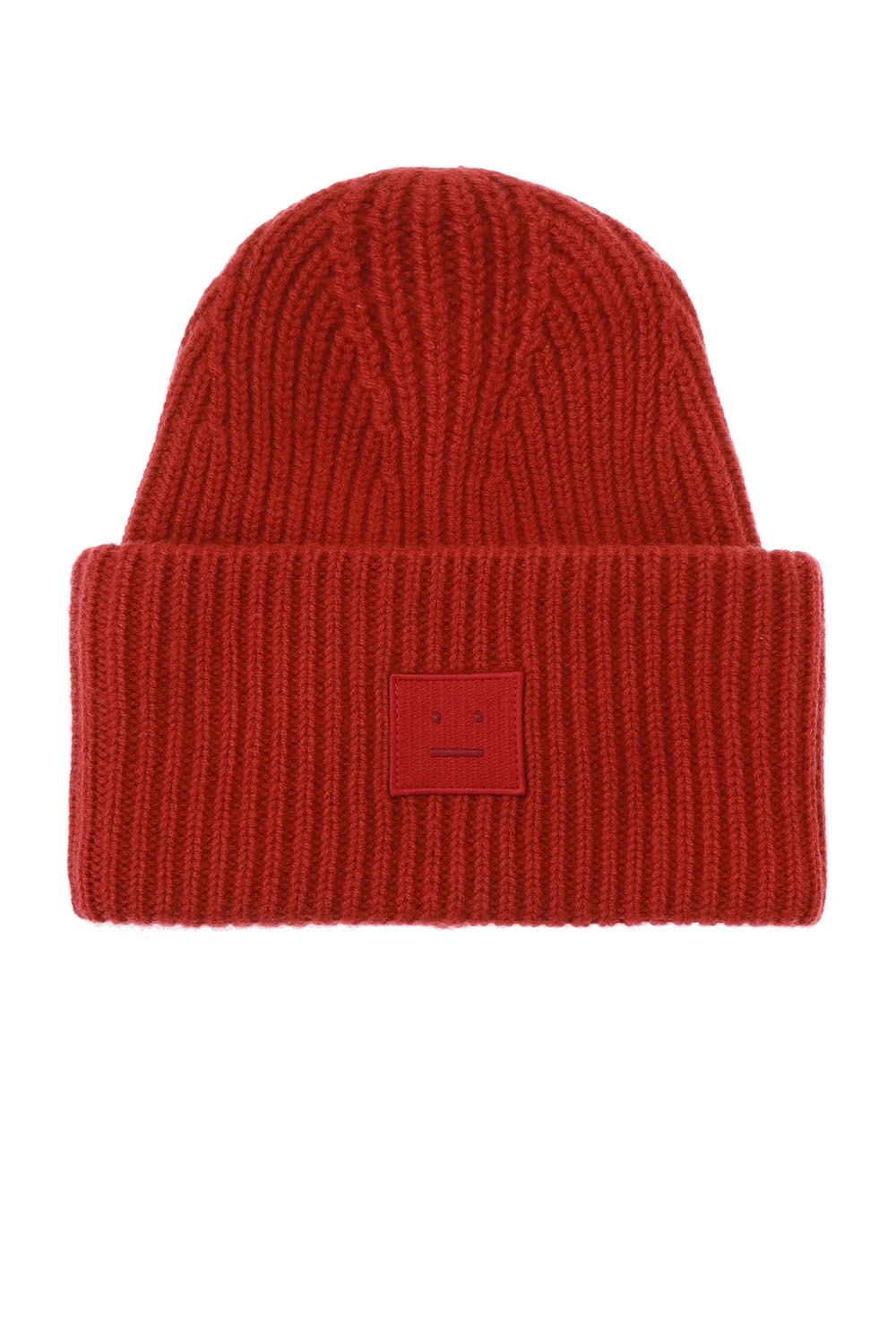 acne studios red beanie