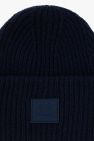 Acne Studios NAVY BLUE Beanie with logo