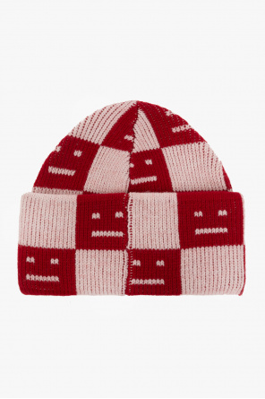 Acne Studios: Pink Small Logo Beanie