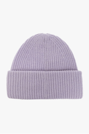 Acne Studios Monsoon Blue Bow Pearly Knit Beanie Hat