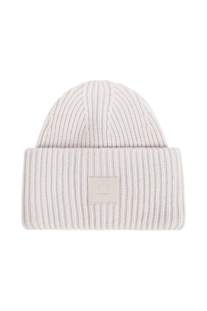 Wool beanie with logo