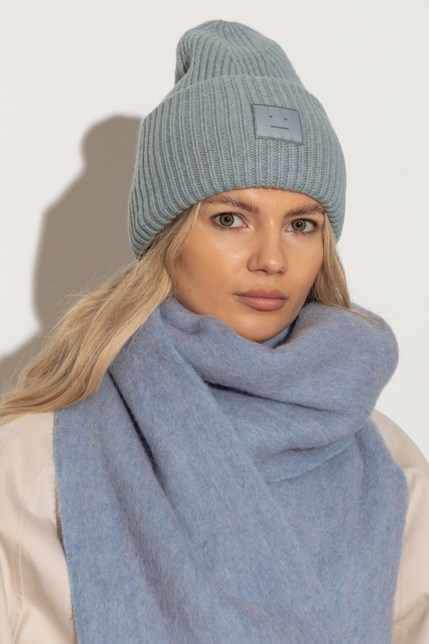 Acne Studios Wollmütze mit Logo