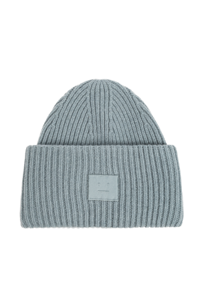 Wool beanie with logo