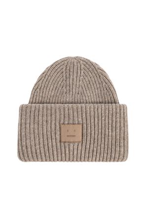 Wool beanie with logo