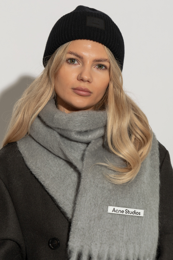 Acne Studios Wełniana czapka z logo