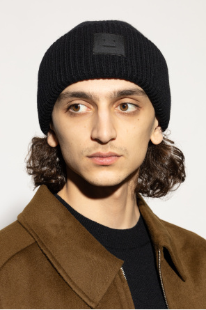 Acne Studios Wełniana czapka z logo