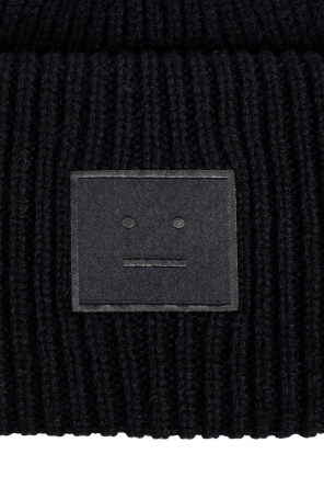 Acne Studios Wełniana czapka z logo