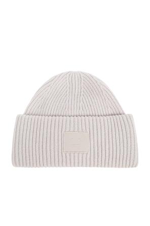 Wool beanie with logo