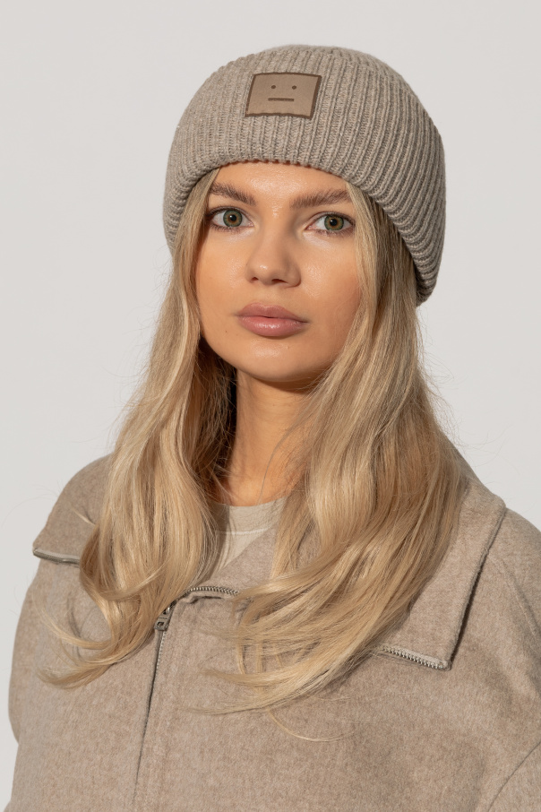 Acne Studios Wool beanie with logo