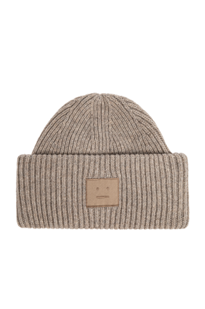 Wool beanie with logo