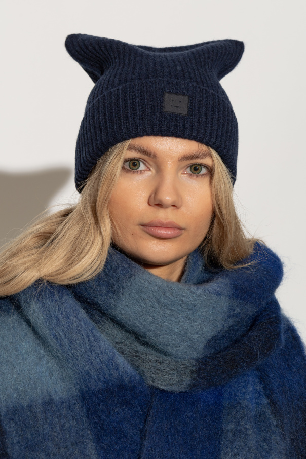 Acne Studios Wollmütze mit Logo