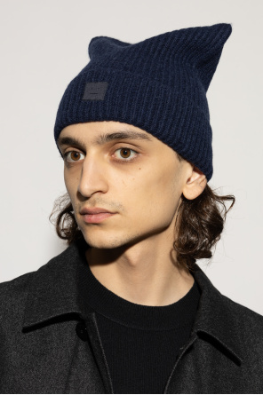 Acne Studios Wollmütze mit Logo