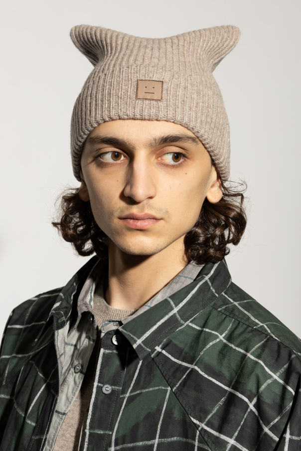 Acne Studios Wool beanie with logo