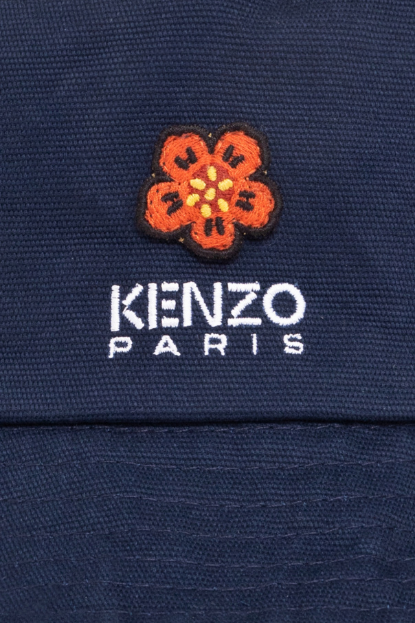 Kenzo Company Kids goggle knitted hat Weiß