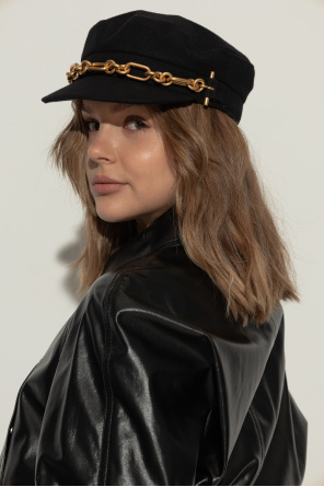 Flat cap with decorative chain od Balmain