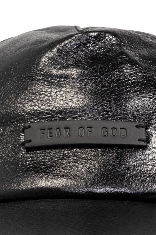 Fear Of God Skórzana czapka z daszkiem