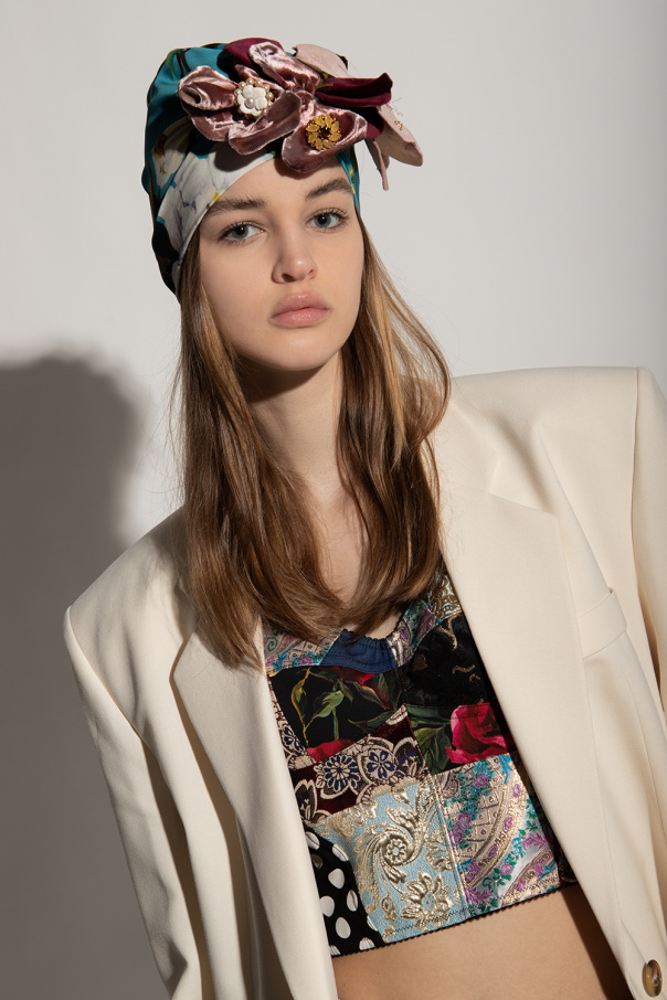 Dolce & Gabbana Floral-motif turban