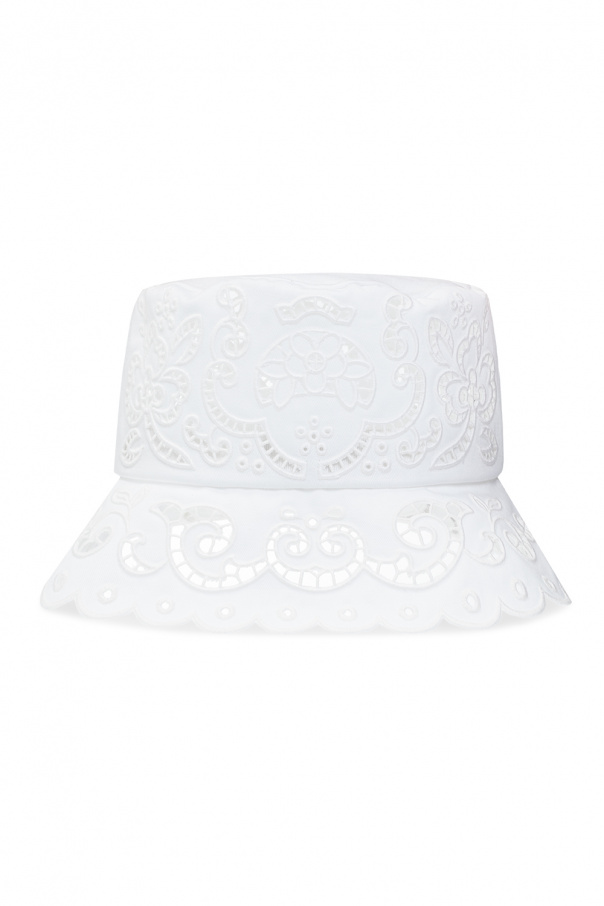 Dolce & Gabbana Bucket hat with floral cut-outs