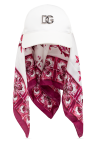 Dolce & Gabbana WHITE Cap with Majolica pattern