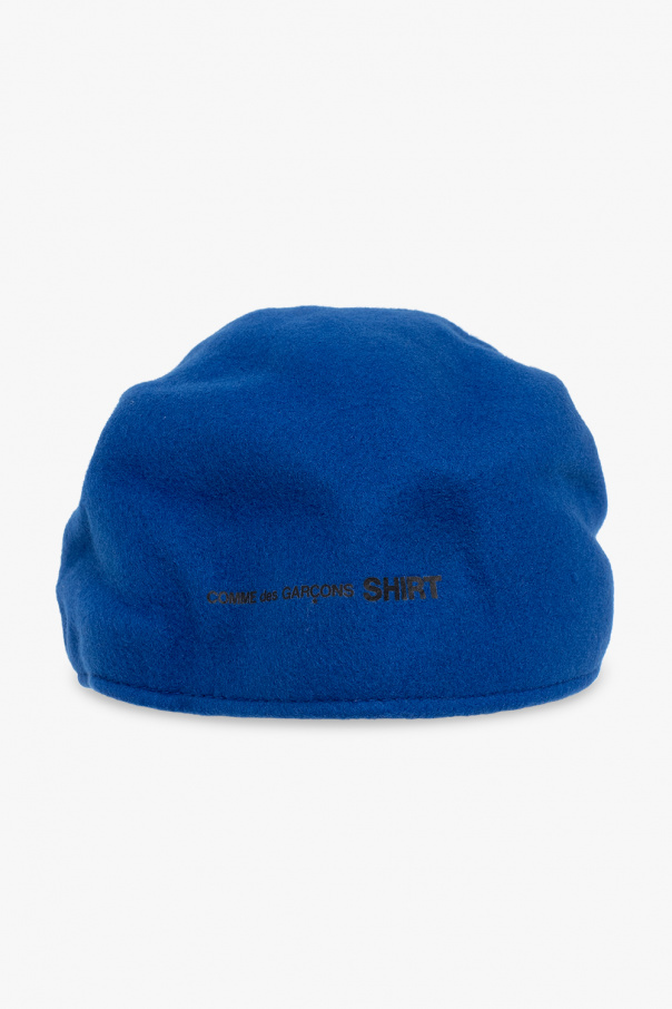 Comme des Garçons Shirt Wool peaked cap with logo