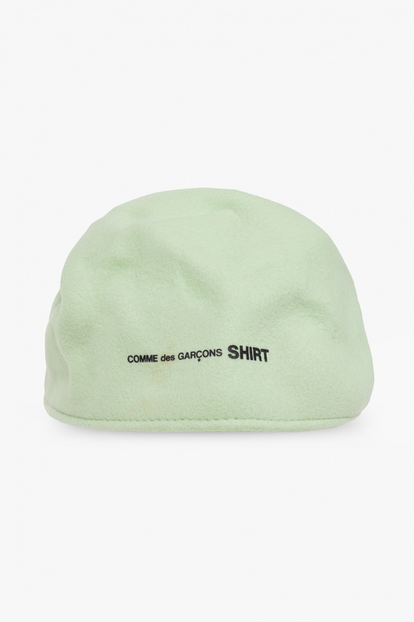 Comme des Garçons Shirt Wool peaked cap with logo