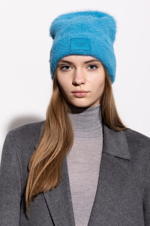 Fendi Czapka z naszywką z logo